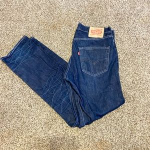 Dark Blue Levi 501’s W 32 L 32